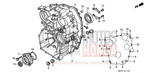 CARTER ARRIERE GL1500CV de 1997